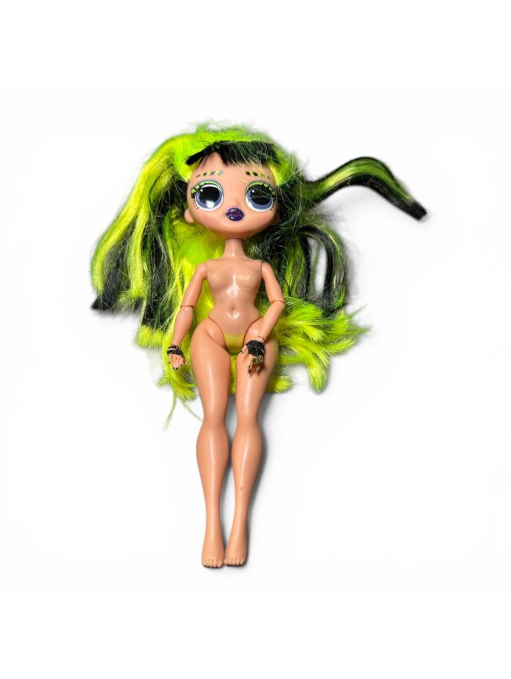L.O.L. Surprise Doll Neon Green and Black Hair Bhad Band Rock Gurl